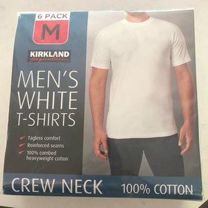 Kirkland Signature Men’s White T-Shirt 6 Pack